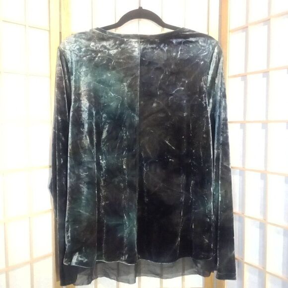 SimplyâVeraâVera WangâLgâCrushedâVelvetâTop - Picture 8 of 14